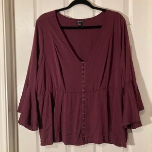 BOGO TORRID wine top size 3
